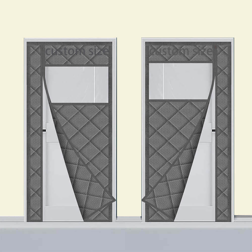 Custom Thermal Insulated Door Curtain Side Opening