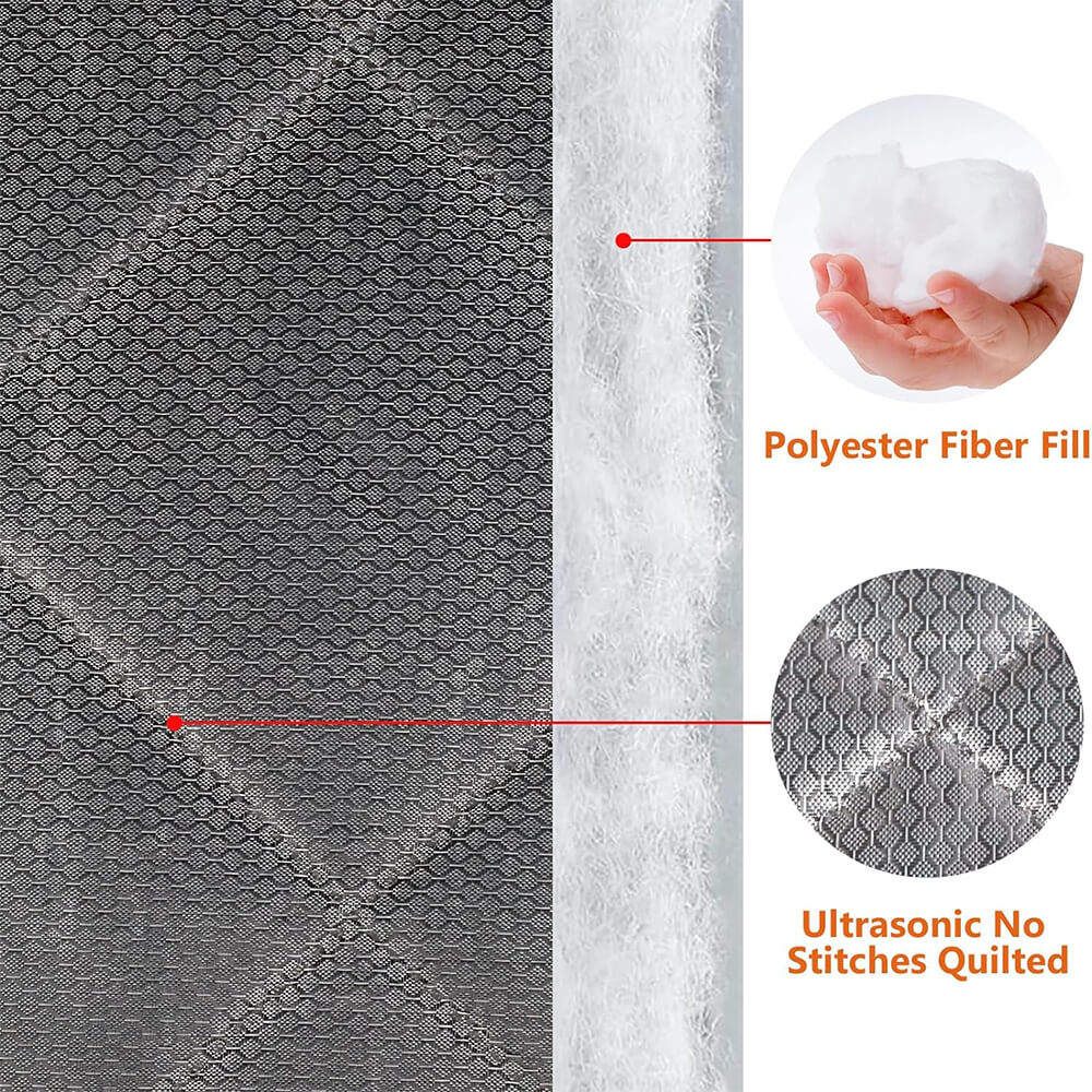 Custom Thermal Insulated Door Curtain Side Opening
