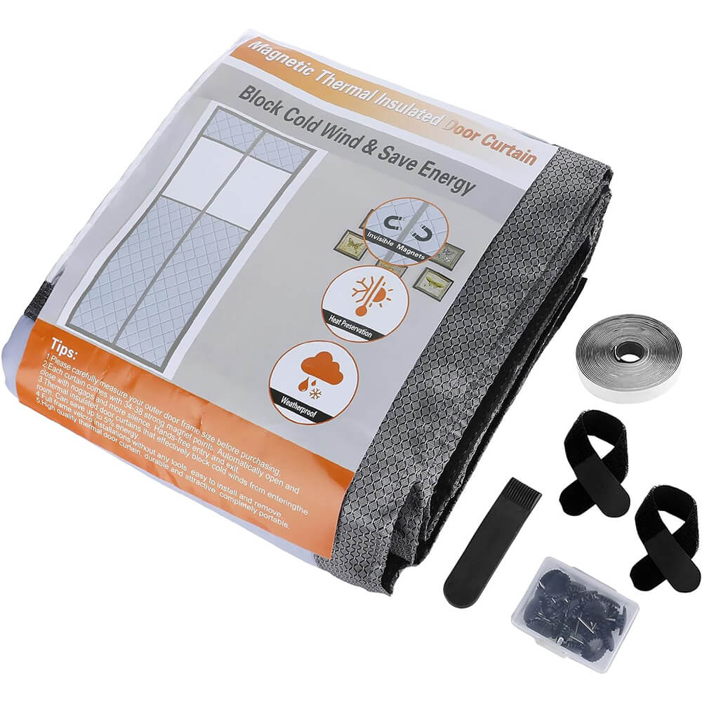 Custom Thermal Insulated Door Curtain Side Opening