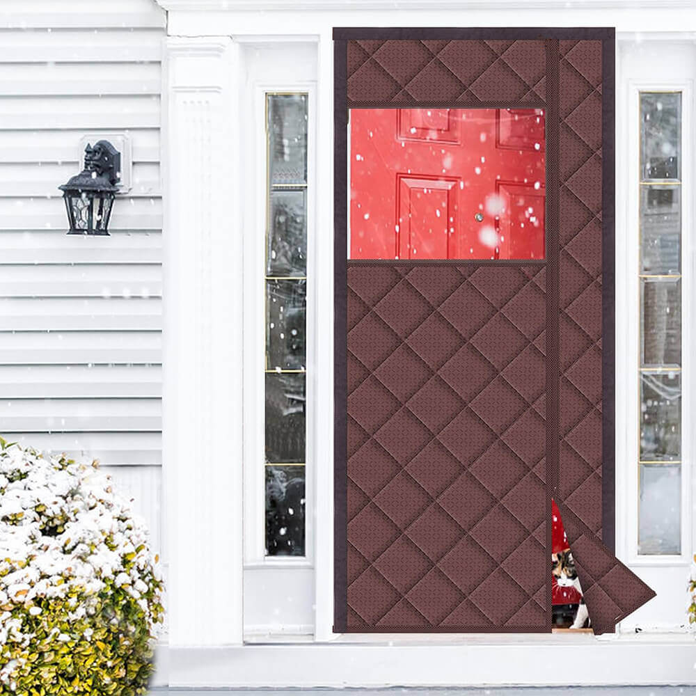 Custom Thermal Insulated Door Curtain Side Opening