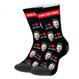 Load image into Gallery viewer, Custom Love Dad Socks with Text