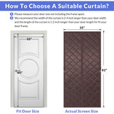 Load image into Gallery viewer, Magnetic Insulated Door Curtain - Brown