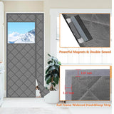 Load image into Gallery viewer, Magnetic Thermal Insulated Door Curtain Side Opening