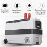 Load image into Gallery viewer, 36L  Dual Temperature Control 12 Volt Refrigerator 38 Quart Portable Car Fridge Freezer (-4°F~68°F) for Truck, RV, Boat, Camping and Travel