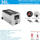 Load image into Gallery viewer, 36L  Dual Temperature Control 12 Volt Refrigerator 38 Quart Portable Car Fridge Freezer (-4°F~68°F) for Truck, RV, Boat, Camping and Travel