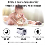 Load image into Gallery viewer, 36L  Dual Temperature Control 12 Volt Refrigerator 38 Quart Portable Car Fridge Freezer (-4°F~68°F) for Truck, RV, Boat, Camping and Travel