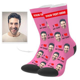 Load image into Gallery viewer, Custom Love Dad Socks with Text