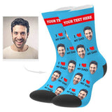Load image into Gallery viewer, Custom Love Dad Socks with Text