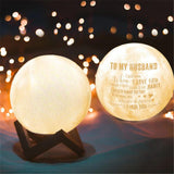 Load image into Gallery viewer, Custom Moon Lamp With Picture Custom 3D Photo Engraved Moon Light  2 Colors 16 Colors