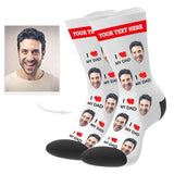 Load image into Gallery viewer, Custom Love Dad Socks with Text