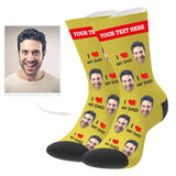 Load image into Gallery viewer, Custom Love Dad Socks with Text