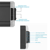 Load image into Gallery viewer, 36L  Dual Temperature Control 12 Volt Refrigerator 38 Quart Portable Car Fridge Freezer (-4°F~68°F) for Truck, RV, Boat, Camping and Travel