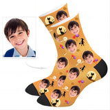 Load image into Gallery viewer, face socks custom 