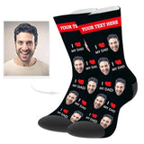 Load image into Gallery viewer, Custom Love Dad Socks with Text