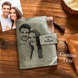 Load image into Gallery viewer, Leather Passport Holder Personalized