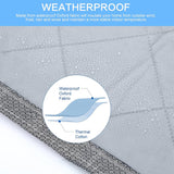 Load image into Gallery viewer, Magnetic Thermal Insulated Door Curtain Grey