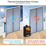 Load image into Gallery viewer, Custom Thermal Insulated Door Curtain Side Opening