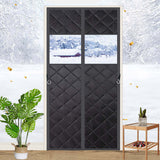 Load image into Gallery viewer, Magnetic Thermal Insulated Door Curtain Visible Windows