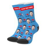 Load image into Gallery viewer, Custom Love Dad Socks with Text