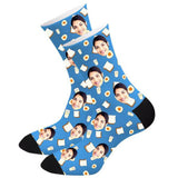 Load image into Gallery viewer, Custom Egg Milk Socks