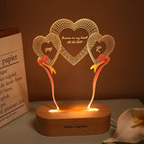 Load image into Gallery viewer, Custom photo engraving LED night light couple gift
