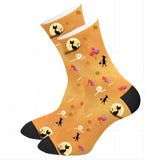 Load image into Gallery viewer, Custom Halloween Face Socks
