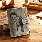 Load image into Gallery viewer, Engraved Leather Wallet 