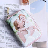 Load image into Gallery viewer, Personalized Photo Wallets Two side 3D Print Leather Short Card Holder