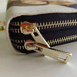 Load image into Gallery viewer, Custom Photo Wallet for Women Two Zipper Pockets Leather Long Wallet