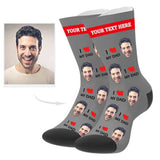 Load image into Gallery viewer, Custom Love Dad Socks with Text