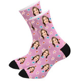 Load image into Gallery viewer, Custom Starfish Face Socks