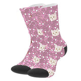 Load image into Gallery viewer, Custom Girl and Cat Socks