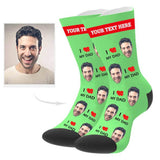 Load image into Gallery viewer, Custom Love Dad Socks with Text