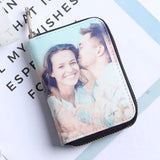 Load image into Gallery viewer, Personalized Photo Wallets Two side 3D Print Leather Short Card Holder