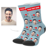 Load image into Gallery viewer, Custom Love Dad Socks with Text