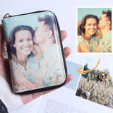 Load image into Gallery viewer, Personalized Photo Wallets Two side 3D Print Leather Short Card Holder