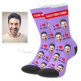 Load image into Gallery viewer, Custom Love Dad Socks with Text