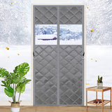 Load image into Gallery viewer, Magnetic Thermal Insulated Door Curtain Visible Windows