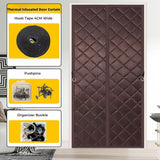 Load image into Gallery viewer, Magnetic Insulated Door Curtain - Brown