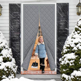 Load image into Gallery viewer, Magnetic Insulated Door Curtain - Gray