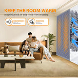 Load image into Gallery viewer, Magnetic Insulated Door Curtain - Brown